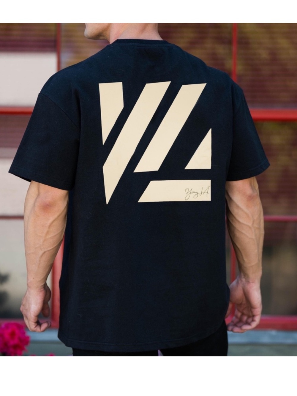 YoungLA Oversized bloc shirt Black Size Medium